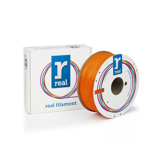 REAL PETG 3D Printer Filament - Orange  – spool of 1Kg - 1.75mm (REFPETGSORANGE1000MM175)-REFPETGSORANGE1000MM175