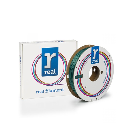 REAL PLA Sparkle 3D Printer Filament - Sparkle Emerald Green - spool of 0.5Kg - 1.75mm (REFPLASPRKGREEN500MM175)-REFPLASPRKGREEN500MM175