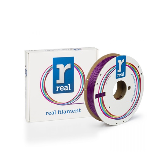 REAL PLA Sparkle 3D Printer Filament - Sparkle Topaz Purple - spool of 0.5Kg - 1.75mm (REFPLASPRKPURP500MM175)-REFPLASPRKPURP500MM175
