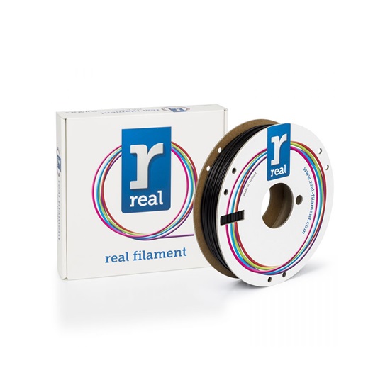 REAL PLA Tough 3D Printer Filament - Black - spool of 0.5Kg - 1,75mm (REFPLATOUGHBLACK500MM175)-REFPLATOUGHBLACK500MM175