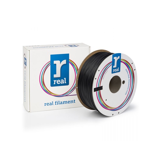 REAL ABS Plus 3D Printer Filament - Black - spool of 1Kg - 1.75mm (REFABSPLUSBLACK1000MM175)-REFABSPLUSBLACK1000MM175