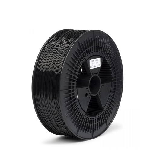 REAL PLA 3D Printer Filament - Black - spool of 5Kg - 1,75mm (REFPLABLACK5000MM175)-REFPLABLACK5000MM175