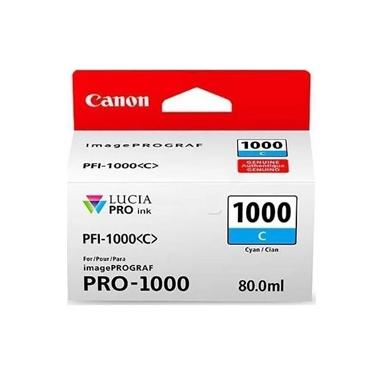 Canon Μελάνι Inkjet PFI1000C Cyan (0547C001) (CANPFI-1000C)-CANPFI-1000C