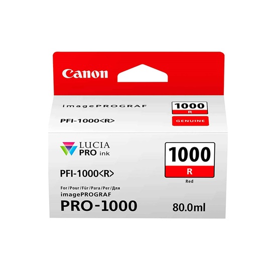 Canon Μελάνι Inkjet PFI1000R Red (0554C001) (CANPFI-1000R)-CANPFI-1000R