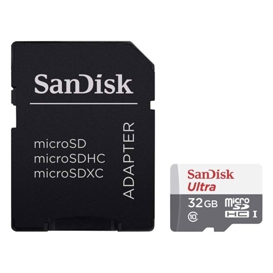 Sandisk Ultra microSDHC 32GB Class 10 A1 With Adapter (SDSQUNR-032G-GN3MA) (SANSDSQUNR-032G-GN3MA)-SANSDSQUNR-032G-GN3MA