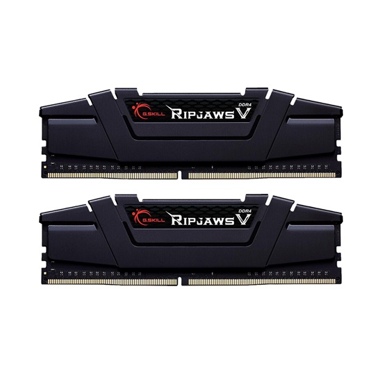 G.Skill DDR4 32GB 3600MHz CL16-19-19-39 UDIMM 1.35V (Kit of 2)<2x16GB> RipjawsV Black-GSKF4-3600C18D-32GVK