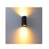 123LED GU10 Santa Barbara Black Up and Down Wall Lamp (LDR01377)-LDR01377