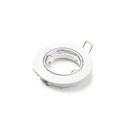 123LED GU10 Round White Fitting (LDR08000)-LDR08000