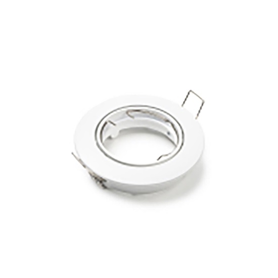 123LED GU10 Round White Fitting (LDR08000)-LDR08000