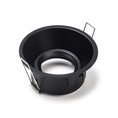 123LED GU10 Round Black Fitting (LDR08007)-LDR08007