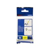 Brother P-Touch Flexible Laminated Black on White 8m x 9mm (TZEFX221) (BROTZEFX221)-BROTZEFX221