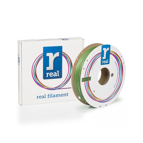 REAL PLA Sparkle 3D Printer Filament - Sparkle Garnet Green - spool of 0.5Kg - 1.75mm (REFPLASPRKGARNET500MM175)-REFPLASPRKGARNET500MM175