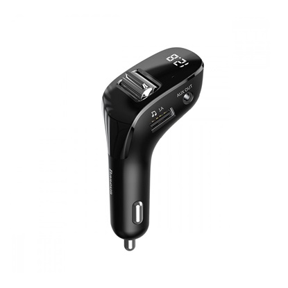 Baseus Streamer F40  Energy Column Car Wireless MP3 Transmitter Charger Μαύρο (CCF40-01) (BASCCF40-01)-BASCCF40-01