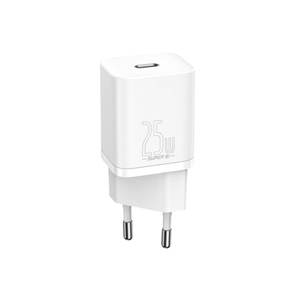 Baseus Super Si 1C Travel  Quick Charger White (25W) (CCSP020102) (BASCCSP020102)-BASCCSP020102