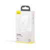 Baseus Wireless Charger Cobble White (Qi Pad) (15W) (WXYS-02) (BASWXYS-02)-BASWXYS-02