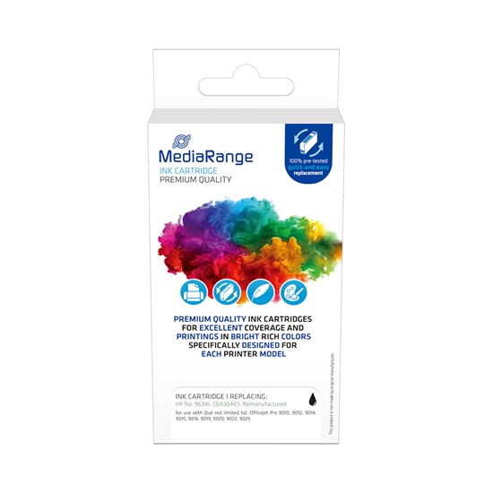 Inkjet MEDIARANGE Συμβατό για Εκτυπωτές HP (Black) (No.963XL) (3JA30AE) (MRHP963XLBK)-MRHP963XLBK