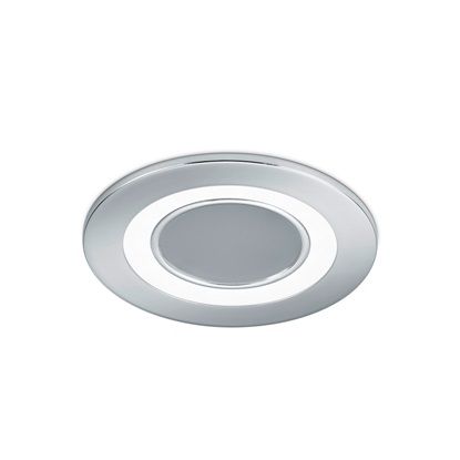 Trio Core LED Matt Chrome Recessed Downlight (5W) (LTR00165) (TRILTR00165)-TRILTR00165