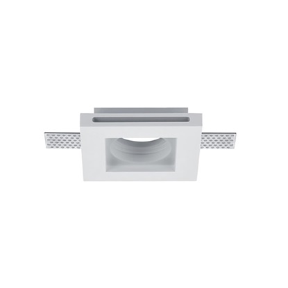 Trio GU10 Tatra Square White Recessed Luminaire (LTR00107) (TRIOLTR00107)-TRILTR00107