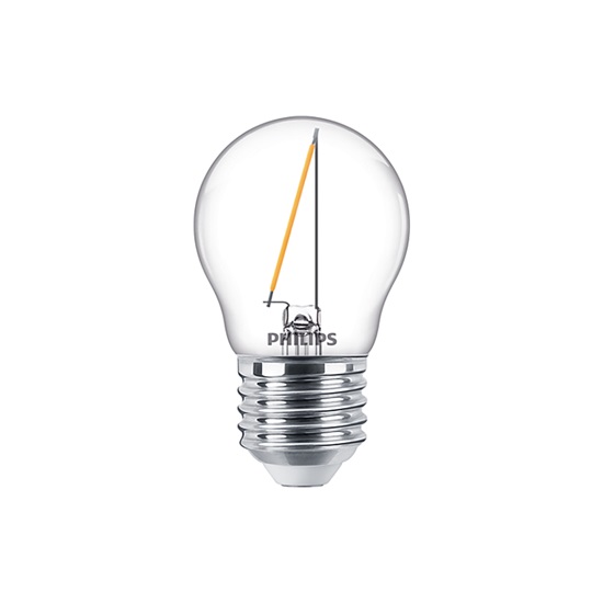 Philips E27 LED Warm White Filament Ball Bulb 1.4W (15W) (LPH02354) (PHILPH02354)-PHILPH02354