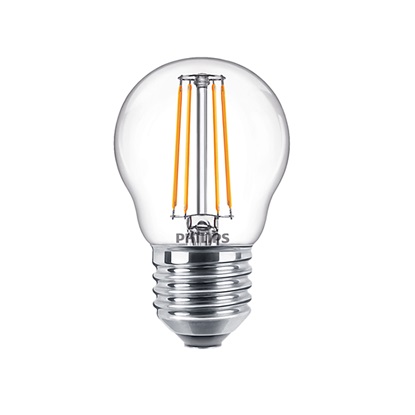 Philips E27 LED Warm White Filament Ball Bulb 4.3W (40W) (LPH02372) (PHILPH02372)-PHILPH02372