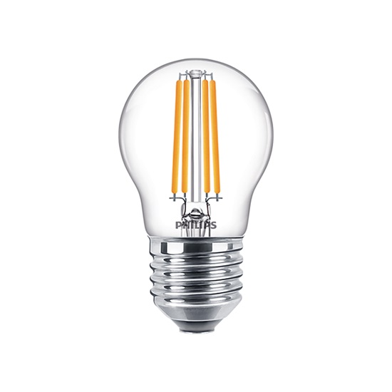 Philips E27 LED Warm White Filament Ball Bulb 6.5W (60W) (LPH02374) (PHILPH02374)-PHILPH02374