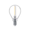 Philips E14 LED Warm White Filament Ball Bulb 1.4W (15W)(LPH02378) (PHILPH02378)-PHILPH02378
