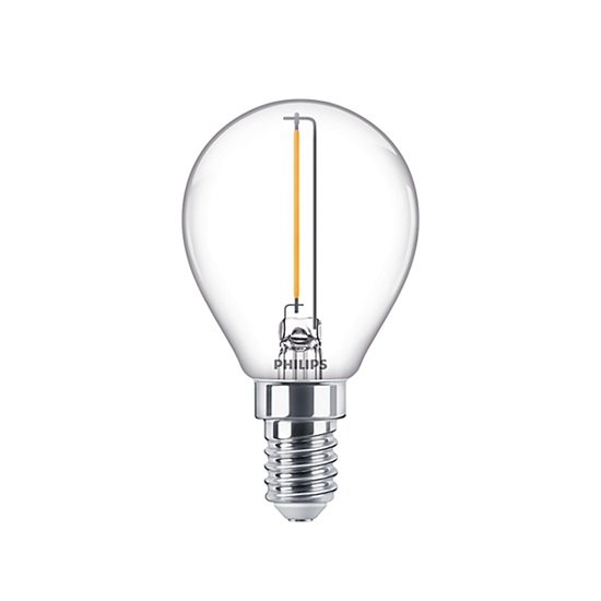 Philips E14 LED Warm White Filament Ball Bulb 1.4W (15W)(LPH02378) (PHILPH02378)-PHILPH02378