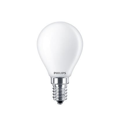 Philips E14 LED Bright White Matt Ball Bulb 4.3W (40W) (LPH02388) (PHILPH02388)-PHILPH02388