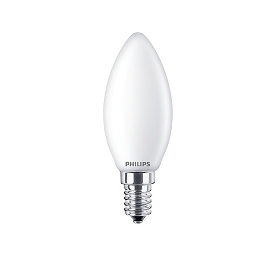 Philips E14 LED Warm White Matt CandleBulb 6.5W (60W) (LPH02417) (PHILPH02417)-PHILPH02417
