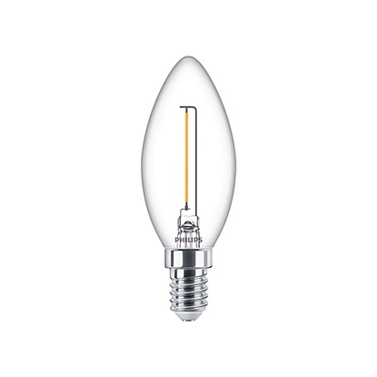 Philips E14 LED Warm White Filament Candle Bulb.1.4W (15W) (LPH02423) (PHILPH02423)-PHILPH02423