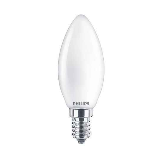 Philips E14 LED Bright White Matt Candle Bulb 6.5W (60W) (LPH02427) (PHILPH02427)-PHILPH02427