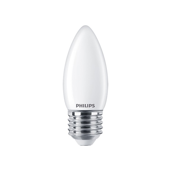 Philips E27 LED WarmGlow Mat Candle Bulb 3.4 (40W) (LPH02590) (PHILPH02590)-PHILPH02590