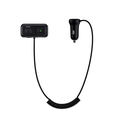 Baseus FM Transmitter Αυτοκινήτου S-16 με Bluetooth / USB / AUX / MicroSD (CCTM-E01)-BASCCTM-E01
