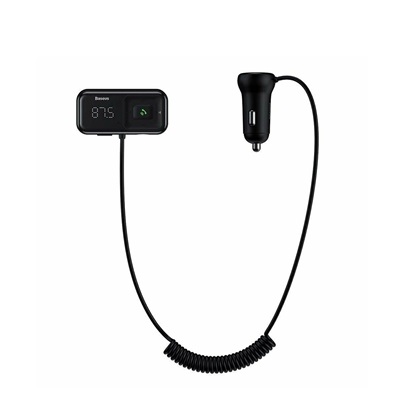 Baseus FM Transmitter Αυτοκινήτου S-16 με Bluetooth / USB / AUX / MicroSD (CCTM-F01)-BASCCTM-F01