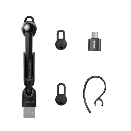 Baseus Encok A05 Earbud Bluetooth Handsfree Ακουστικό Μαύρο (NGA05-01)-BASNGA05-01