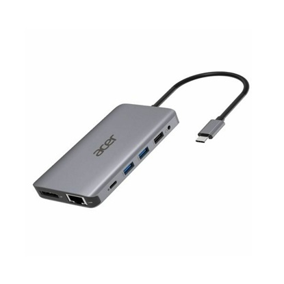Acer USB-C Docking Station με HDMI 4K PD Ethernet και συνδεση 2 Οθονών Ασημί (HP.DSCAB.009) (ACEHP.DSCAB.009)-ACEHP.DSCAB.009