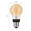 Philips Hue Filament E27 Pear A60 White Ambiance 550 lumens 7W (LPH02734) (PHILPH02734)-PHILPH02734