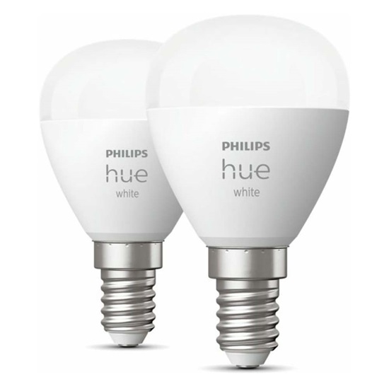 Philips Hue Ball lamp E14 White 470 lumens 5.7W 2 pieces (LPH02724) (PHILPH02724)-PHILPH02724