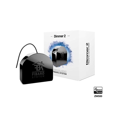 FIBARO Dimmer 2 Recessed Z-Wave Plus Black (Max. 250W) (FGD-212) (FIBAFGD-212)-FIBAFGD-212