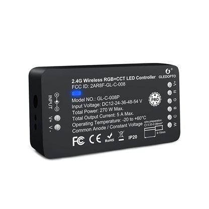 Gledopto LED Strip Controller Zigbee Works with Philips Hue (GL-C-008P) (GLEGL-C-008P)-GLEGL-C-008P