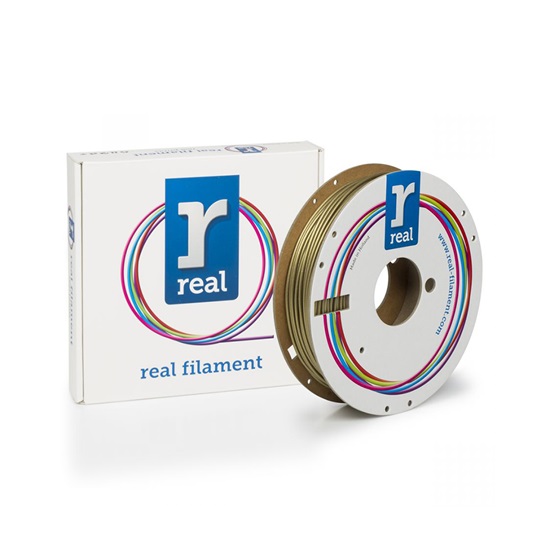 REAL PLA Sparkle 3D Printer Filament - Sparkle Gold Medal - spool of 0.5Kg – 2.85mm (REFPLASPRKGOLD500MM285)-REFPLASPRKGOLD500MM285