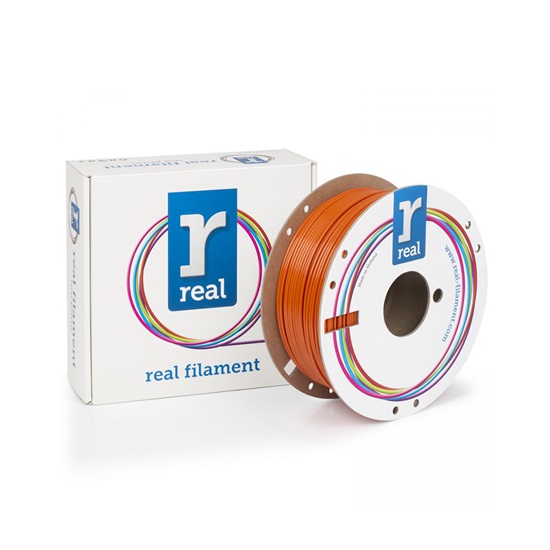 REAL PETG 3D Printer Filamen-Orange-spool of 1Kg - 2.85mm (REFPETGRORANGE1000MM285)-REFPETGRORANGE1000MM285