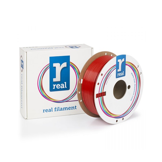 REAL PETG 3D Printer Filamen-Red-spool of 1Kg - 2.85mm (REFPETGRRED1000MM285)-REFPETGRRED1000MM285