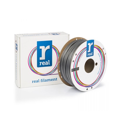 REAL PETG 3D Printer Filament -Silver- spool of 1Kg - 2.85mm (REFPETGRSILVER1000MM285)-REFPETGRSILVER1000MM285