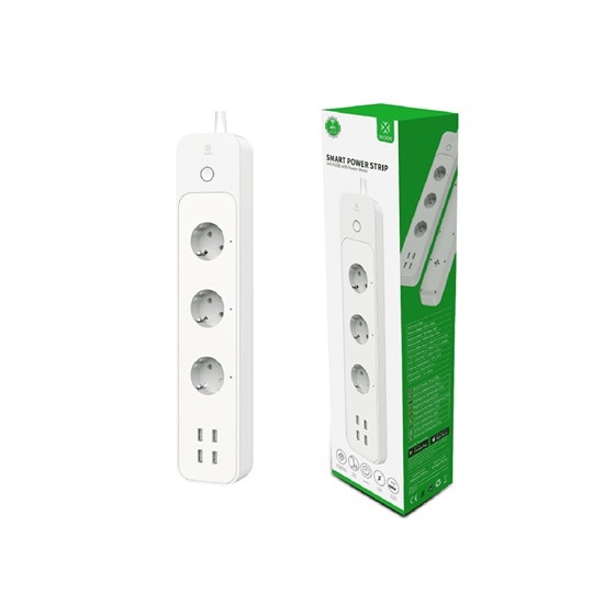 ACI HellasWOOX Smart power strip with energy meter Max. 3680W White