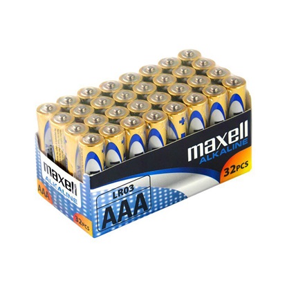 Αλκαλική Μπαταρία Maxell Alkaline LR03/AAA Alkaline Battery 32τμχ (M49025) (MAX49025)-MAX49025