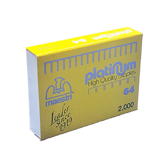 Roma Maestri Συρραπτικά Σύρματα No.64 Platinum 2000τμχ (1001151) (ROM1001151)-ROM1001151