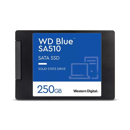 Western Digital Blue SA510 SATA SSD 250GB 2.5”/7mm Cased (WDS250G3B0A)-WDS250G3B0A