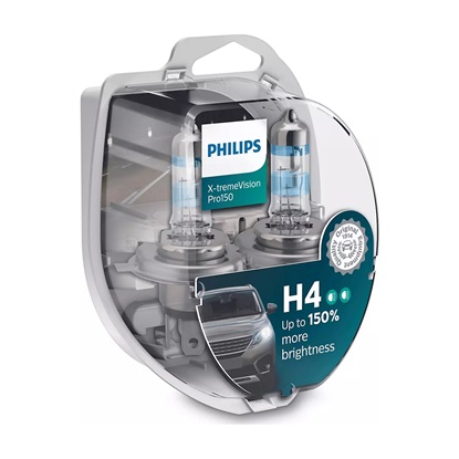 Λάμπες Αυτοκινήτου Philips H4 X-Treme Vision PRO +150% 2τμχ (12342XVPS2) (PHI12342XVPS2)-PHI12342XVPS2