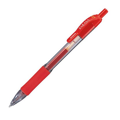 Zebra Sarasa Retractable GelPen 0,7mm Red (ZB-46830) (ZEBZB-46830)-ZEBZB-46830